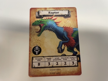 Heroquest Monsterkarte Raptor